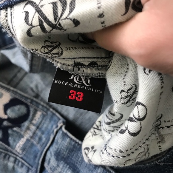 Men’s Rock & Republic Jeans 33 Hemmed Short Length - Picture 4 of 10